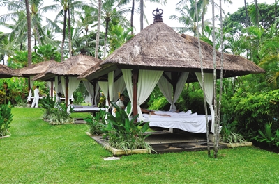 私家团游客在巴厘岛拉古娜度假村享受印尼SP