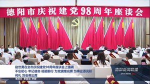赵世勇出席全市庆祝建党98周年座谈会上强调