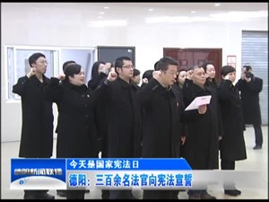 德阳：三百余名法官向宪法宣誓