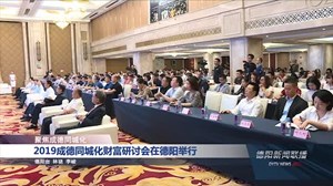 2019成德同城化财富研讨会在德阳举行