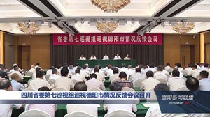 四川省委第七巡视组巡视德阳市情况反馈会议召开