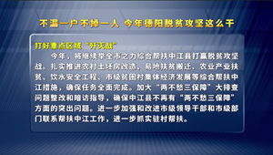 不漏一户不掉一人 今年德阳脱贫攻坚这么干