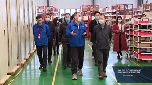 省商务厅领导到我市调研外贸企业复工复产