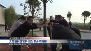 义务植树强管护 我为家乡添新绿