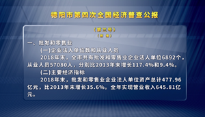 德阳市第四次全国经济普查公报（第三号）
