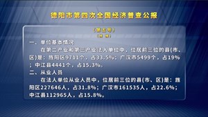 德阳市第四次全国经济普查公报（第五号）