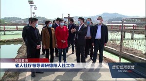 省人社厅领导调研德阳人社工作