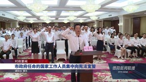 市政府任命的国家工作人员集中向宪法宣誓