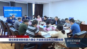强化制度创新和能力建设 开启依法治市工作新格局
