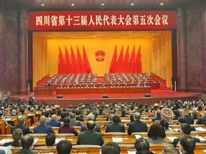四川省十三届人大五次会议举行第二次全体会议