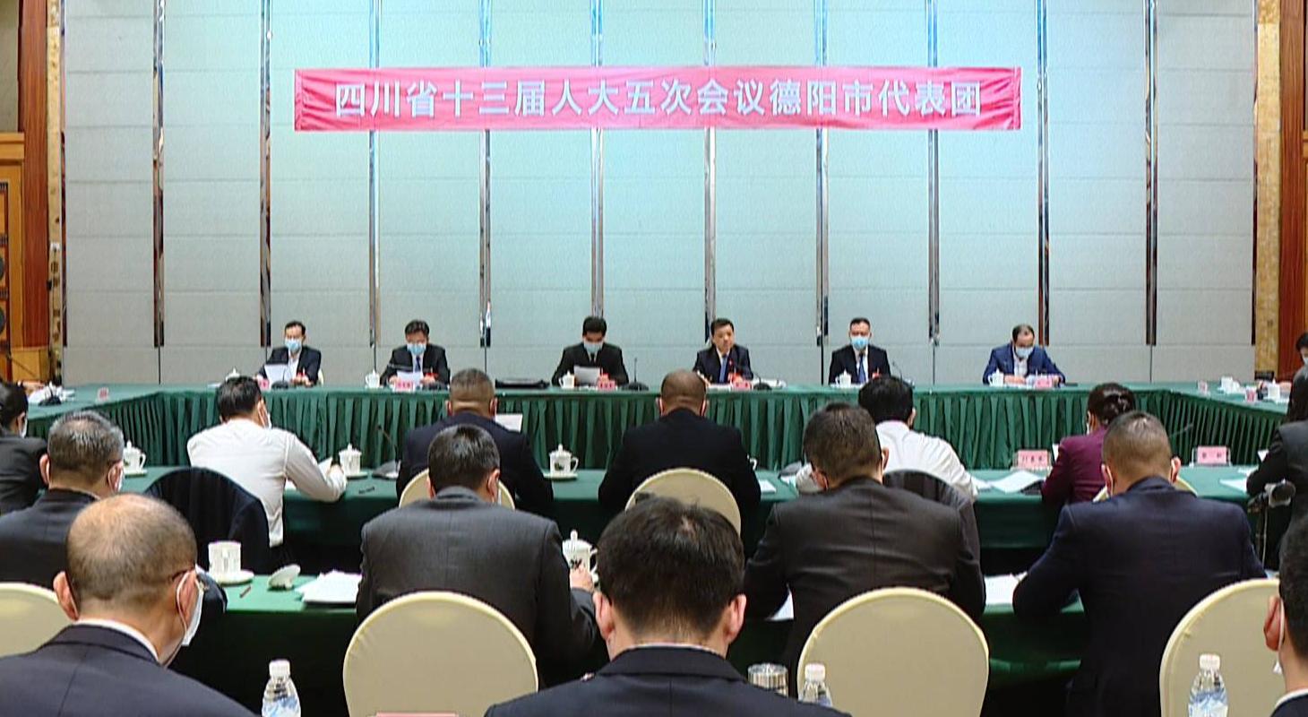 ​省十三届人大五次会议德阳代表团继续举行全体会议