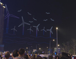 千架无人机灯光秀今晚继续亮相德阳，为2022世界清洁能源装备大会添彩