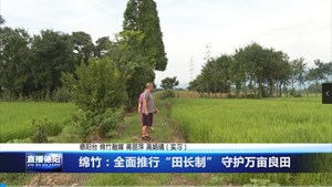 绵竹：全面推行“田长制” 守护万亩良田