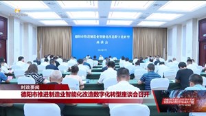 德阳市推进制造业智能化改造数字化转型座谈会召开