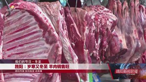 旌阳：岁寒又冬至 羊肉销售旺