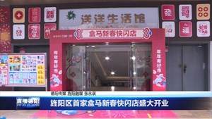 旌阳区首家盒马新春快闪店盛大开业