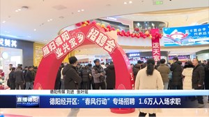 德阳经开区：“春风行动”专场招聘  1.6万人入场求职