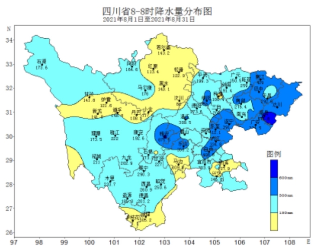 九月四川降水量仍多于常年专家提醒防范秋汛影响